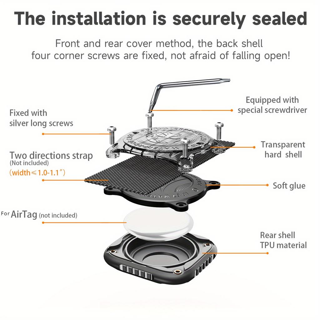 Waterproof Keychain for AirTag, Small Seal Series Protective Accessories for iPhone 8X, with Key Ring