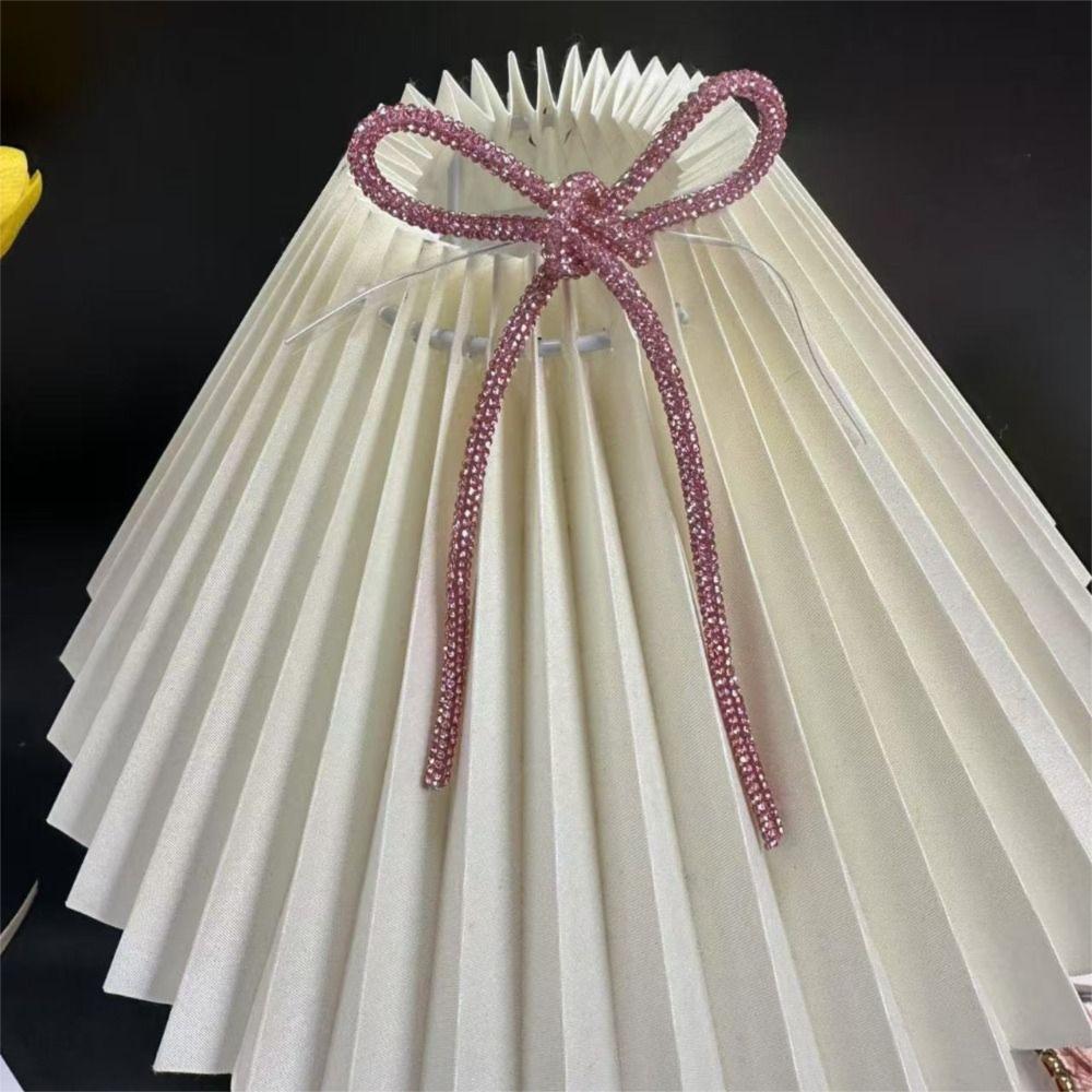 6 Pieces Set Twist Tie Attachment Christmas Bows Ornaments Glitter Finish Elegant Christmas Tree Decorations