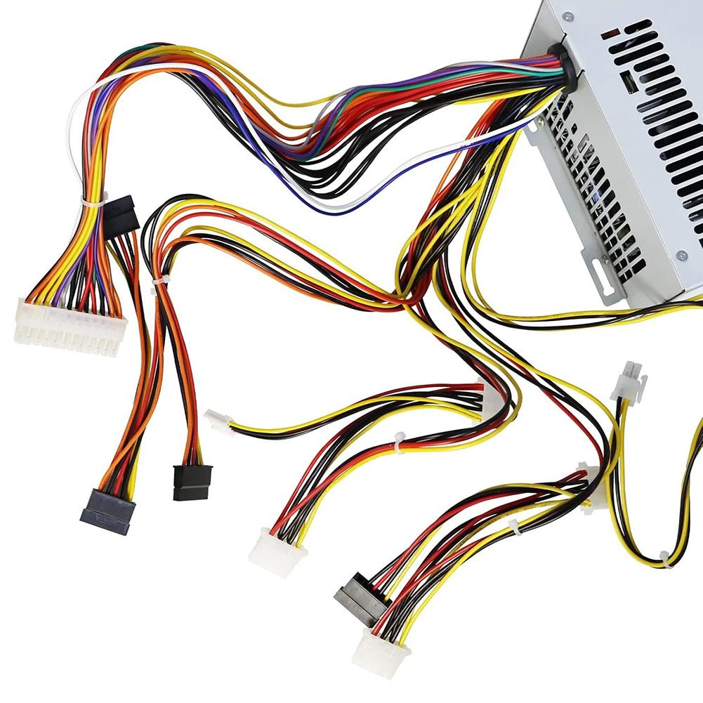 300W Desktop PSU ATX Power Supply 12cm Silent Fan Operating Noise Below 28dB Overvoltage Protection Undervoltage Protection