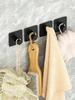 Square Adhesive Hooks, Wall Mounted Towel Hooks Without Drilling, Hanging Hooks Racks, Shower Clothes Hanger