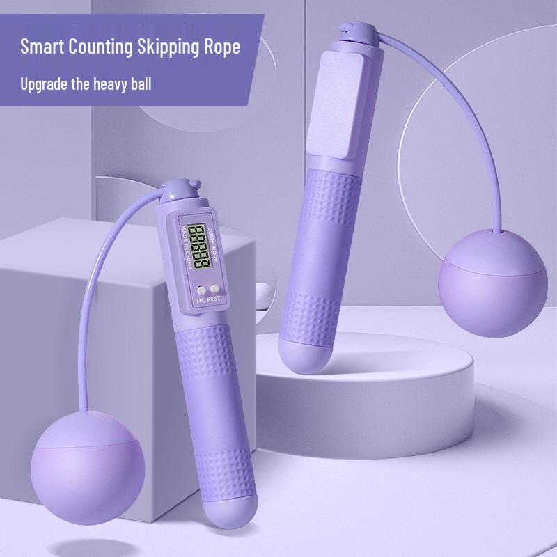 Weighted Cordless Jump Rope with Counting for Professional Aerobic Exercise & Fat Burning