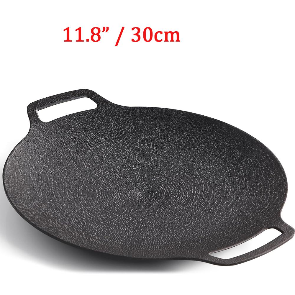 

Korean BBQ Grill Pan Non-stick Cast Aluminum Griddle Fry Pan for Indoor Outdoor Camping,Stove Top and Gas Induction Universal