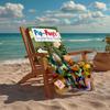 Ultra-Soft Beach Towel with Pip and Posy Theme,Ideal for Pool - Camping, Diving - Perfect Travel Essential, Vibrant Beach Towel.