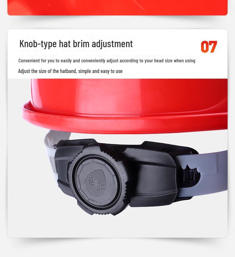 ABS Three-Rib Construction Safety Helmet: Breathable, Anti-Smash, Insulated, National Standard Certified for Summer Workers.