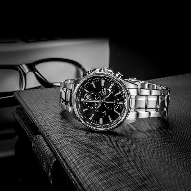 CASIO Men EDIFICE Black Watch EFR-304D-1AVUPF