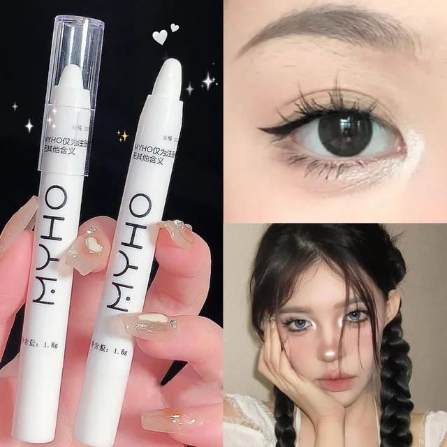 Star Diamond Highlighter Pen Series 608 Highlighter Eye Head Brightening Silkworm Pen Flash Eyeshadow Pen Matte White Pearl