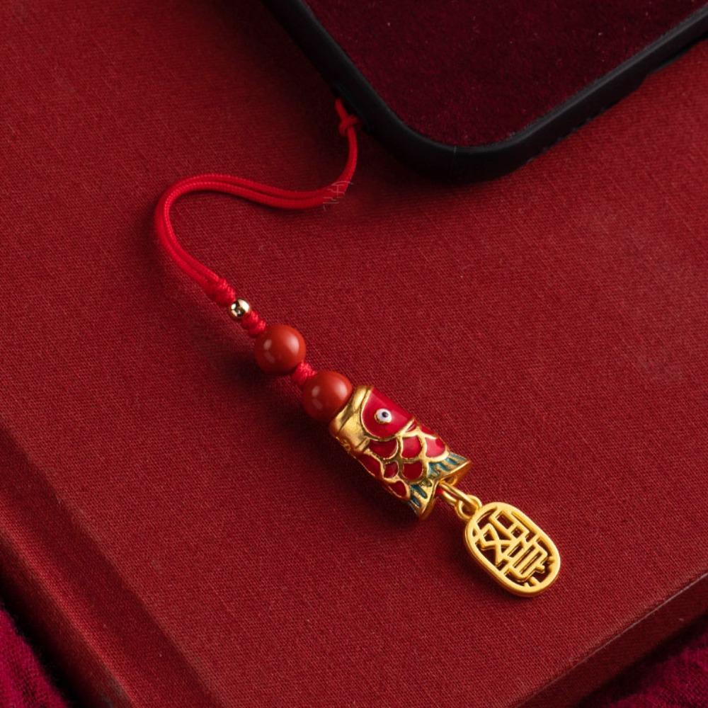 Phone Charms Koi Phone Lanyard Chinese Style Koi Mobile Phone Strap  Mobile Phone Decor