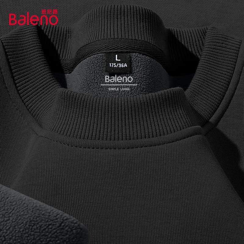 Baleno Men's Retro Crew Neck Fleece Lined Sweatshirt