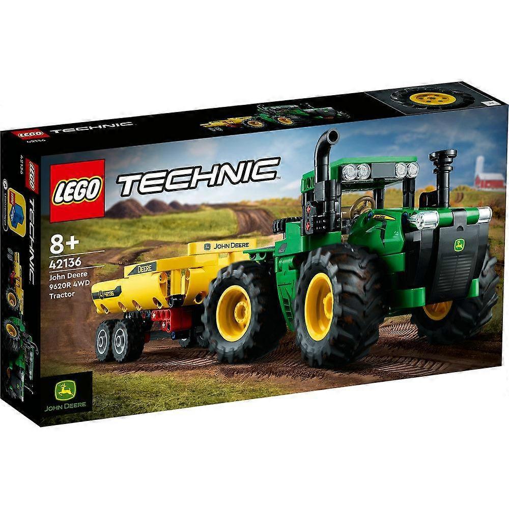 LEGO Technic John Deere 9620R 4WD Tractor 42136 Model Building Kit (390 Pieces)