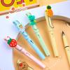 Cartoon Infinity Pencil with Fruits Animal Decoration Eternal Pencil for Kids Charming Stationery Kawaii School Supplies