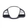 For DENZA D9   2024 2025 ABS carbonfiber Steering Wheel cover Trim direction Control Button Cover interior Accessories