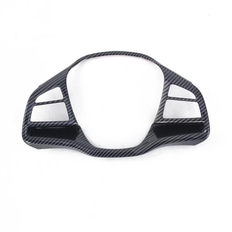 For DENZA D9   2024 2025 ABS carbonfiber Steering Wheel cover Trim direction Control Button Cover interior Accessories