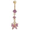 Bauchnabelringe Bauchnabelpiercing Stäbe für Schmetterlingsglocke Bauchnabelpiercing Stange Piercing