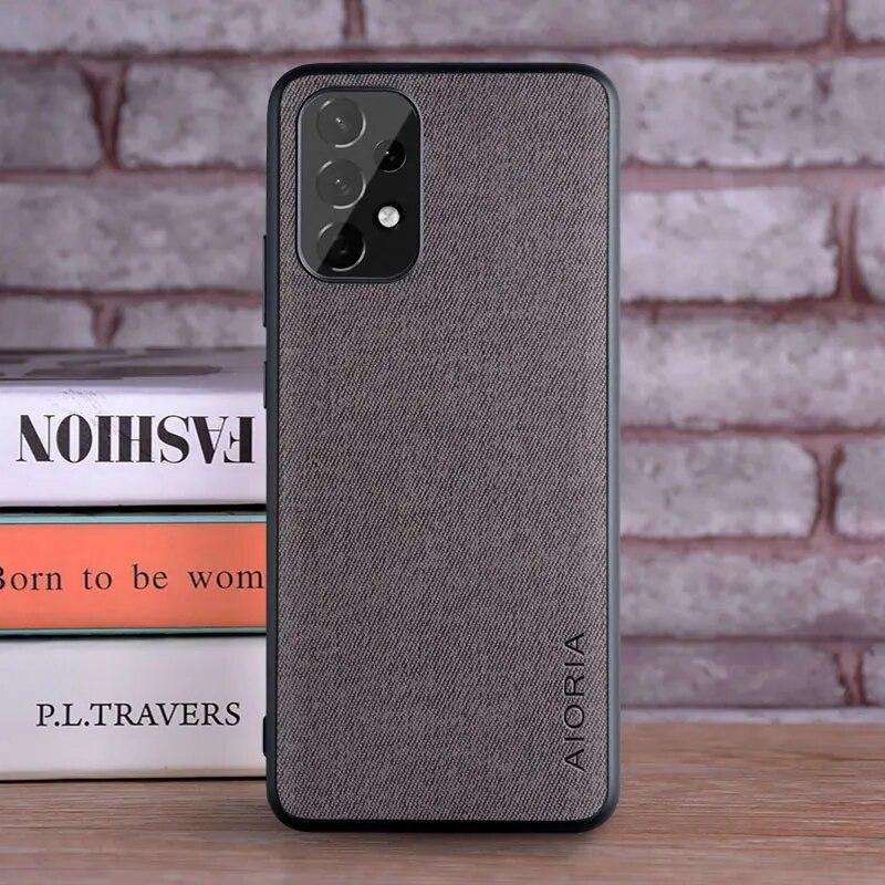 Case for Samsung Galaxy A53 A73 A33 A23 A13 5G Coque Luxury Textile Leather Skin Phone Cover for Samsung Galaxy A53 Case Funda