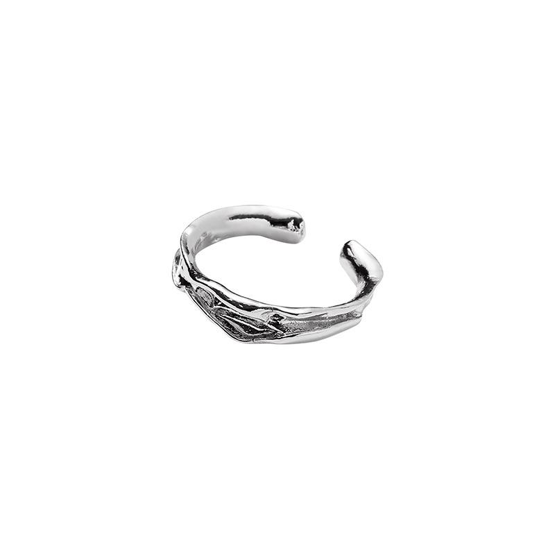 

High-End Ring Irregular Niche Design Open Ring Female Index Finger Cover Ring High-End Simple Ring Adjustable opening