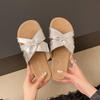 Fashion 2025 NEW Fashionable Flat Bottom Beach Sandals Women's Strap Slippers Anti-slip Home Fairy Style Leisure Shoes