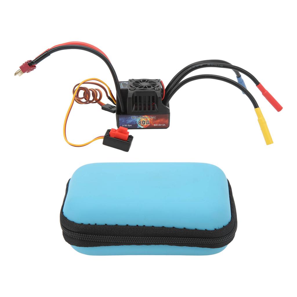 HOBBYFANS ESC Waterproof 80A Brushless ESC for 1 8 1 10 RC Car