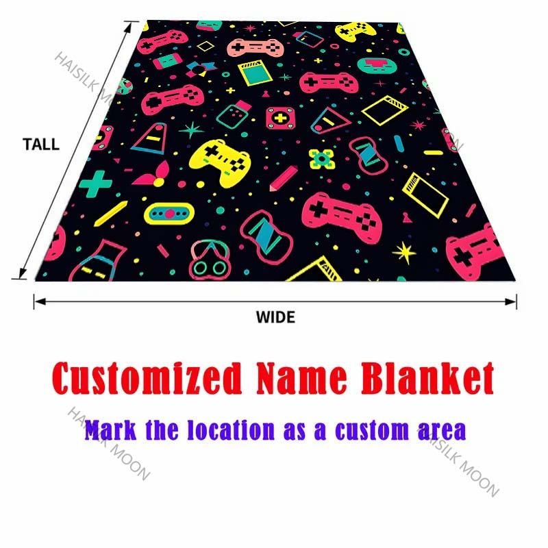 Video Game Element Controller Pattern Blanket Warm Soft for Sofa Bed Home Travel Camping Blanket All Seasons Luxury Gifts