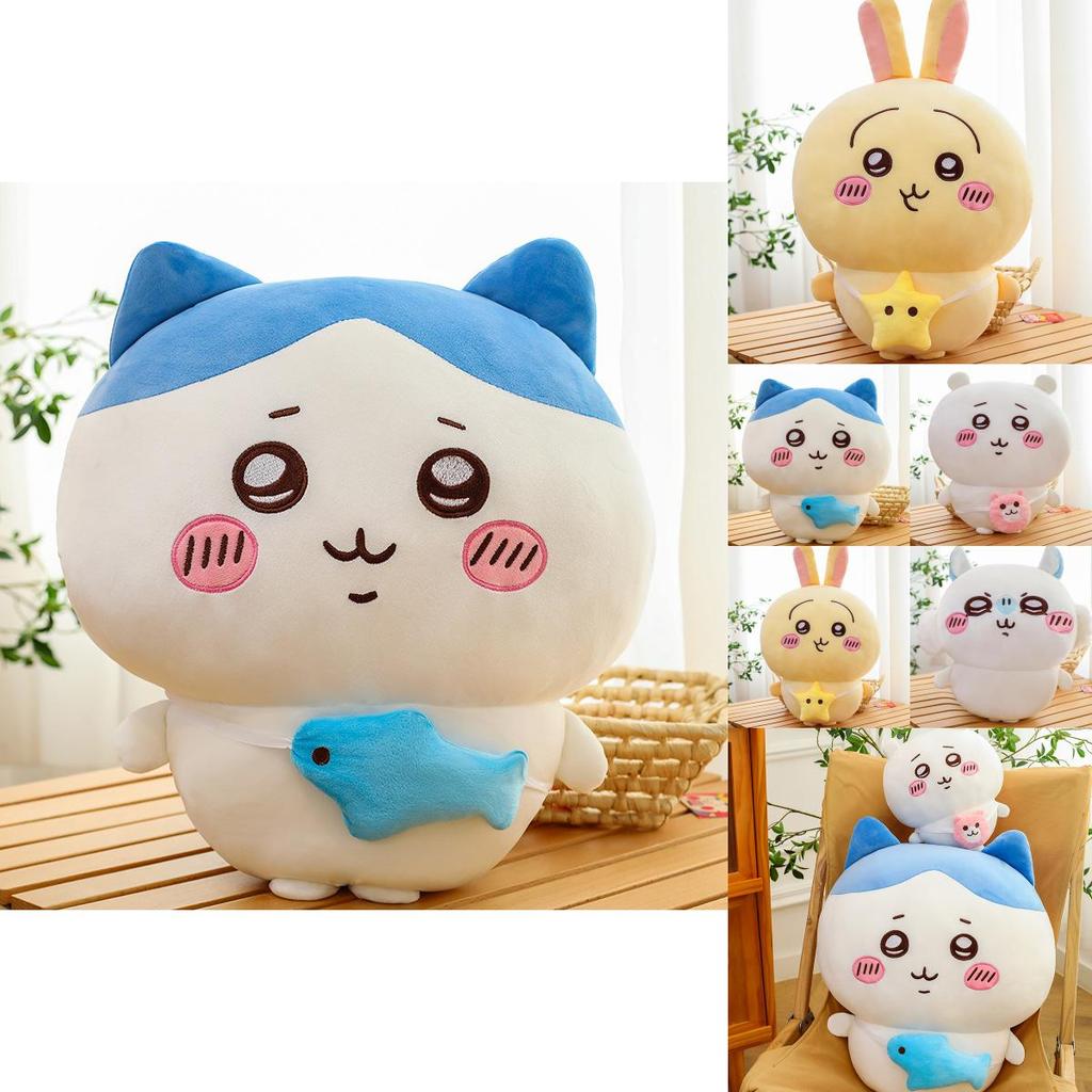 Adorable Chiikawa Plush Bear And Cat Stuffed Pillow For Birthdays And Gifts