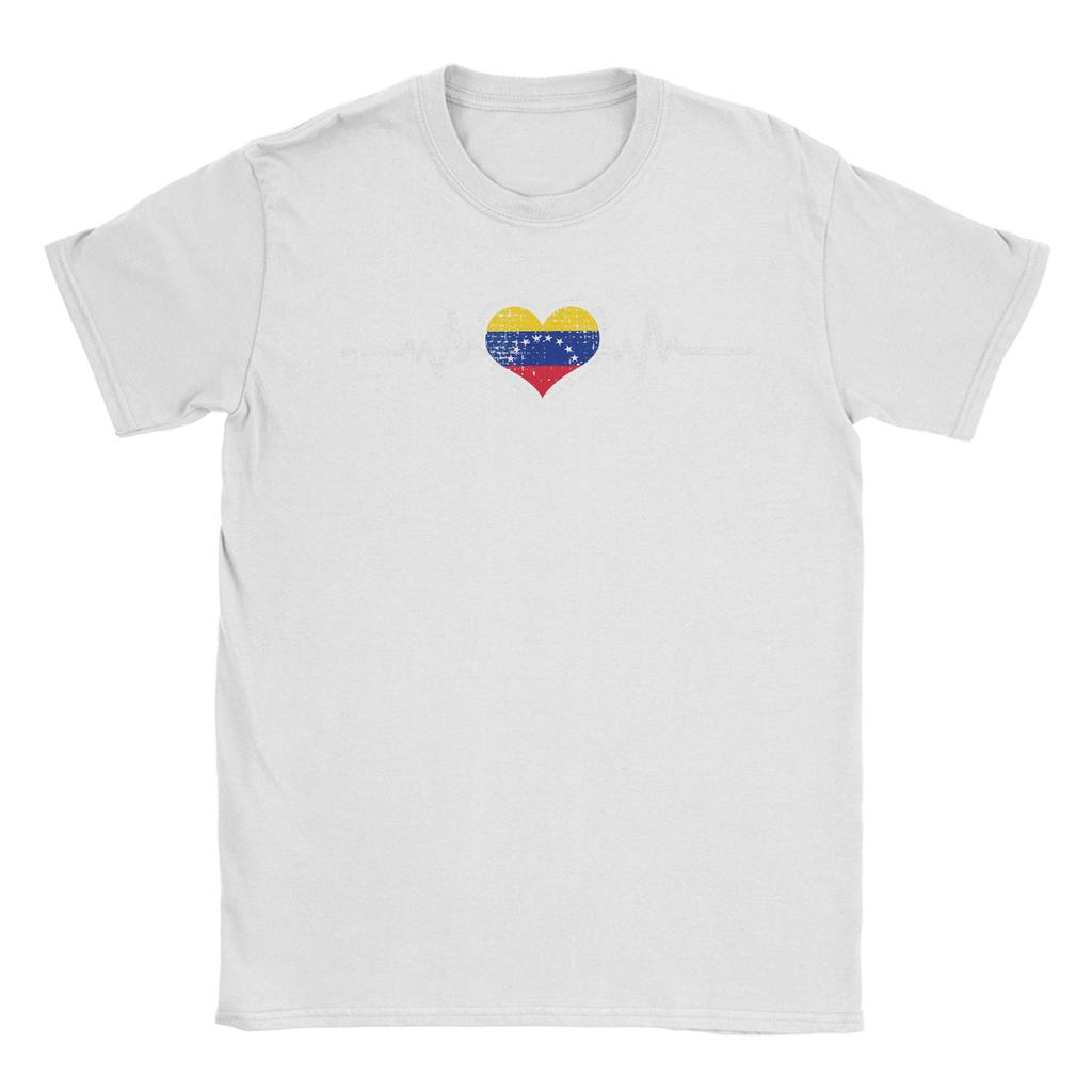 Unisex s Venezuela Flag Heartbeat Venezuelan T Shirt Cotton Clothes Humorous Short Sleeve O Neck Tee Shirt Gift Idea TShirts