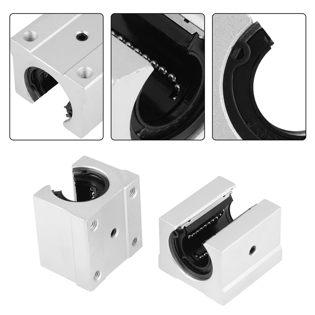4pcs SBR20UU Open Linear Motion Bearing Sliding Block 3D Printer CNC Parts 20*39*11mm
