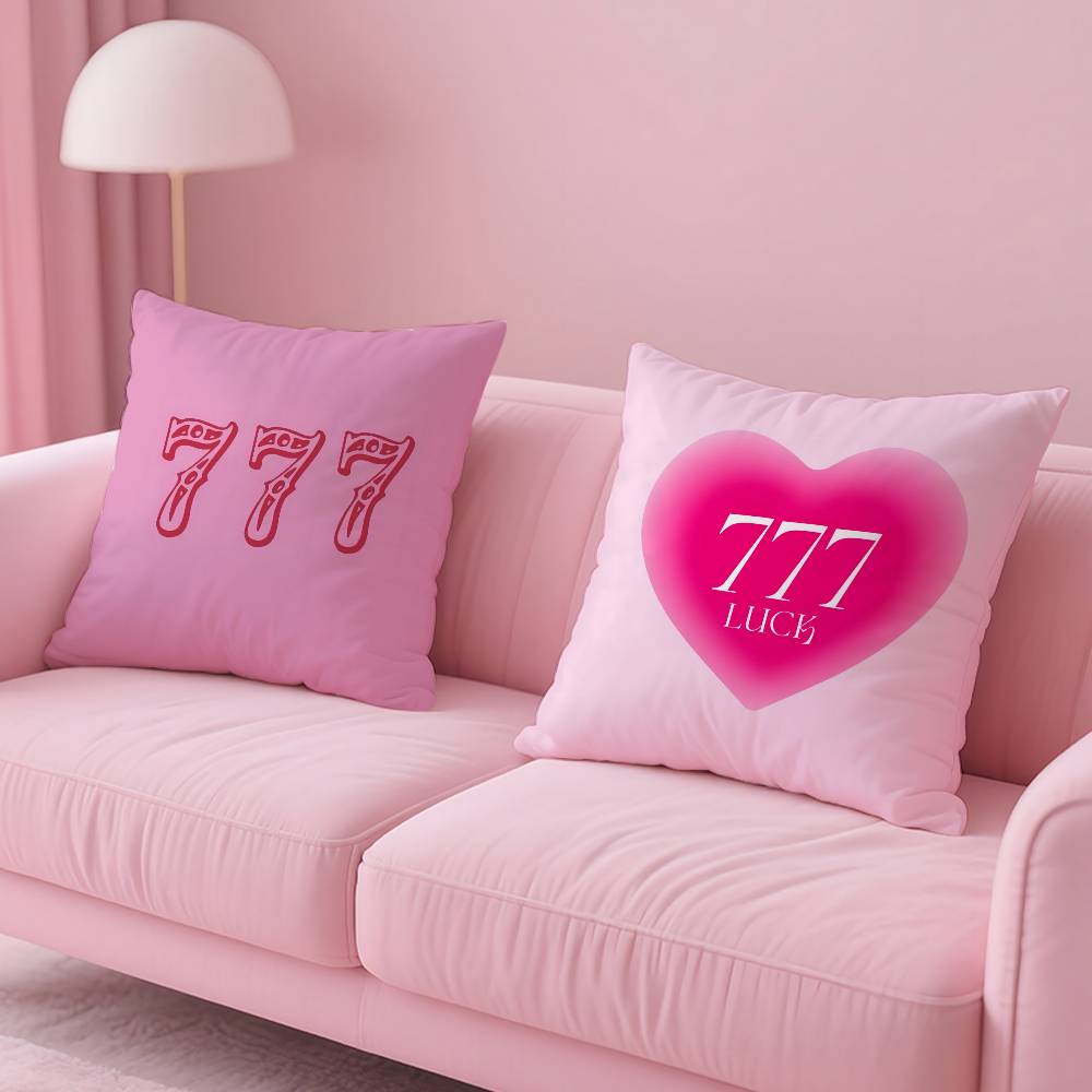 Anime Number 7 Lucky Angel Pillow Case Custom Printed Brushed Fleece Pillow, Baby Skin-Touch, Eco-Friendly Dye-Sublimation Cushi