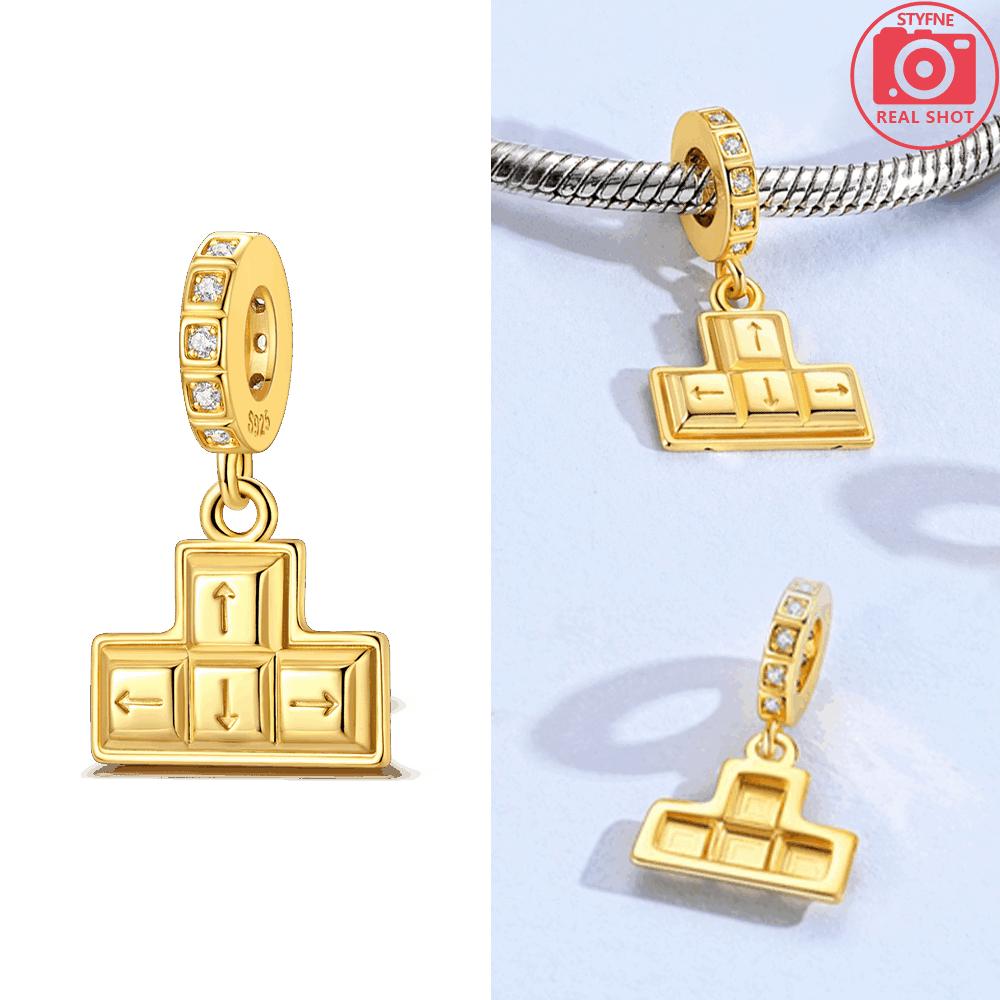 Original Copper Gold Air Balloon Colorful Zircon Pendant Beads Fit Bracelet Butterfly Tassel Elephant Gift Diy
