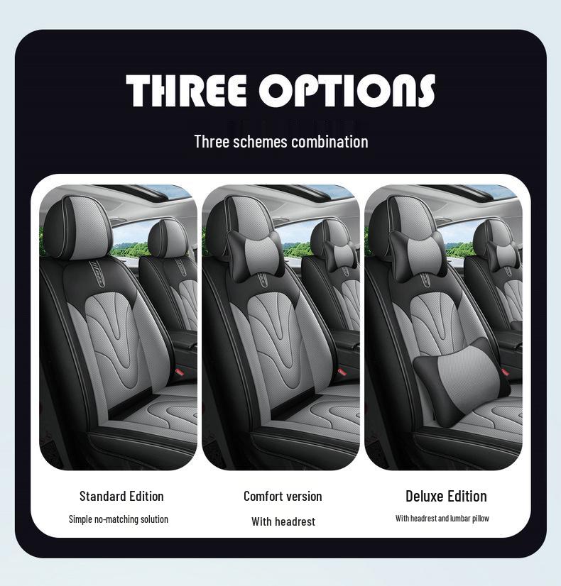 Napa Leather All-Season Universal Car Seat Cover, Five-Seater Full Coverage Cushion