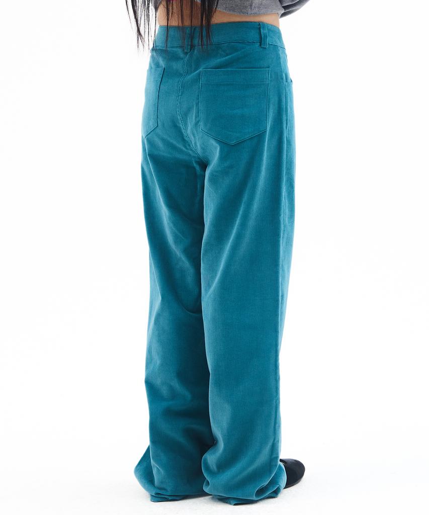 AMES-WORLDWIDE Corduroy Easy Pants Blue