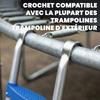 Trampoline Ladder, 2 Steps, Universal Hook, 150 kg Load, 97 x 32 x 7 cm, Blue