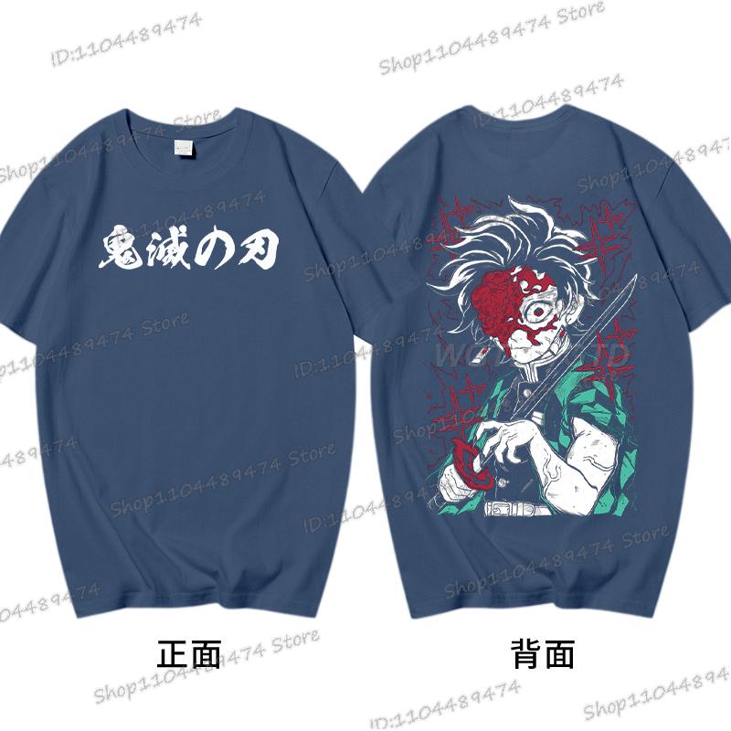 Kamado Tanjirou T-shirt Gifts Funny Demon Slayer Comic Tshirt Printed Short Sleeve Cotton Men Women Kimetsu No Yaiba Anime Tops