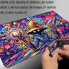 Mysterious Wizard MTG&TCG Tabletop Game Mat Magic Party Playmat Durable Rubber for Games 35X60cm Mouse Pad PC Offices Desk Mats