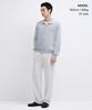 MUSINSA STANDARD Wide Hidden Banding Slacks [White]