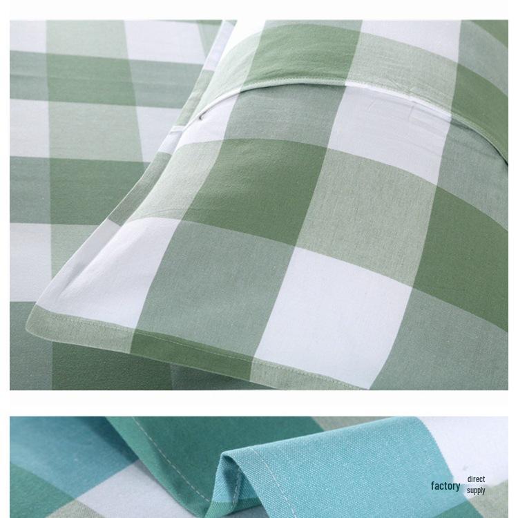 Plaid 100% Cotton Thickened Single/Double Extra Large Duvet Cover