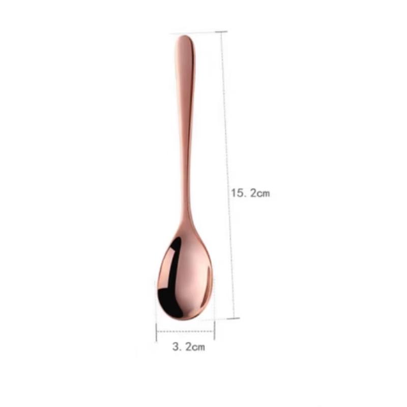 SIFAR Stainless Steel Rose Gold Coffee Spoon Set