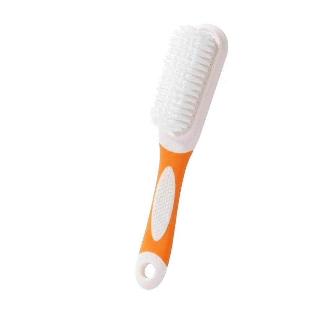 Multi-functional Shoe Brush Long-handled Soft-bristled Cleaning Brush PP Contrast Design Washing Brush Household Cleaning Use оранжевый