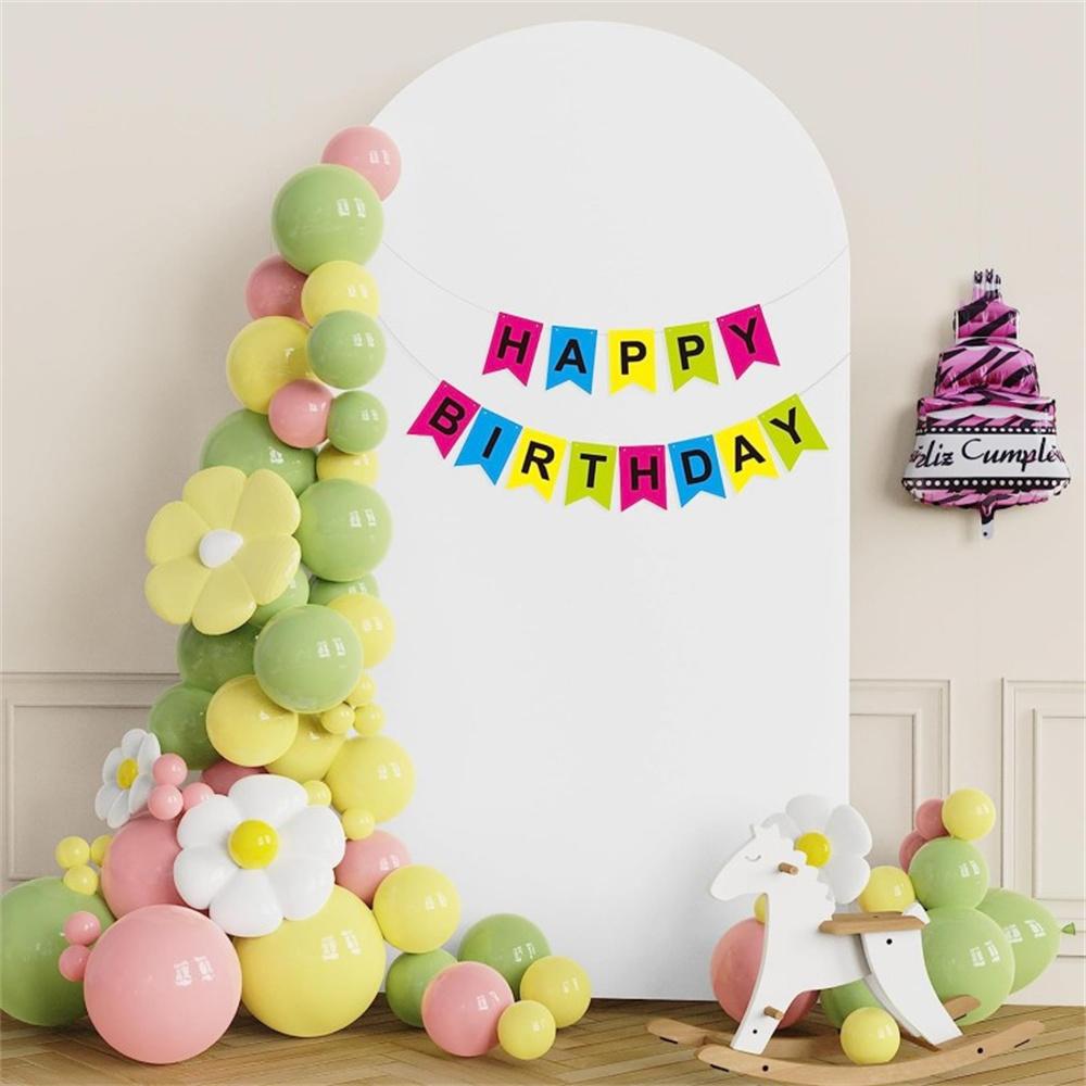 5FT 65x150cm U-Shape Backdrop Arch Frame Stand Elastic Cover for Wedding Ceremony Birthday Party