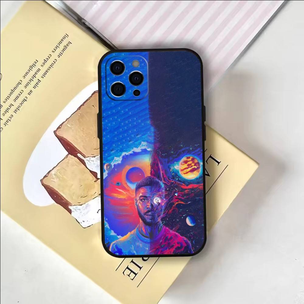 

Kid C-Cudi Phone Case For iPhone 17,16,15,14,13,12,11 Plus,Pro Max,Soft Silicone Black Cover iPhone12PRO