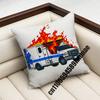 For Star of Life Doctor Nurse EMERGENCY MEDICAL SERVICES EMT Ambulance Throw Pillow Case Sham Square Sofa Pillowcase Pad Cover