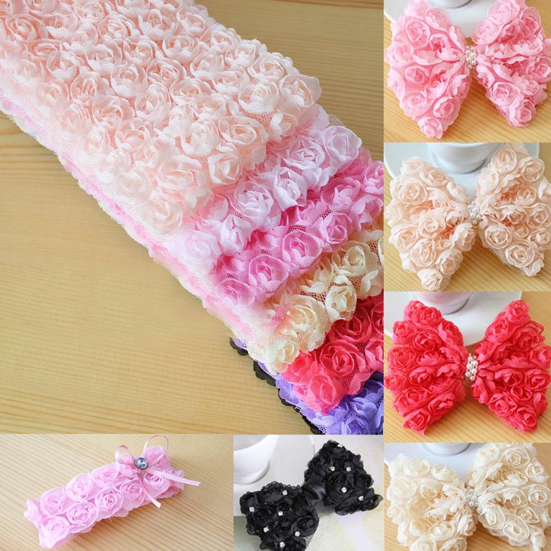 DIY Verzierung Mesh Party-Accessoires Kleid Stickerei Tasche Dekorationen Rosenblätter Vorhänge Geschenk