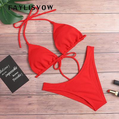 Women Push Up Bandage Bikini Set Separate Swimsuit Bathing Suit Swimwear Cover Up Maillot Beachwear