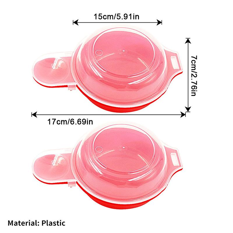 

2pcs/set, Easy Eggwich Microwave Egg Cooker, Red And Clear, Kitchen Gadgets, Kitchen Accessories Outdoor Tableware