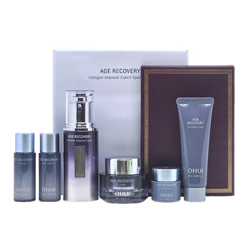 Ohui Age Recovery Collagen Ampoule Expert Special Set Anti-Aging Skincare Korean Firming Care Kit