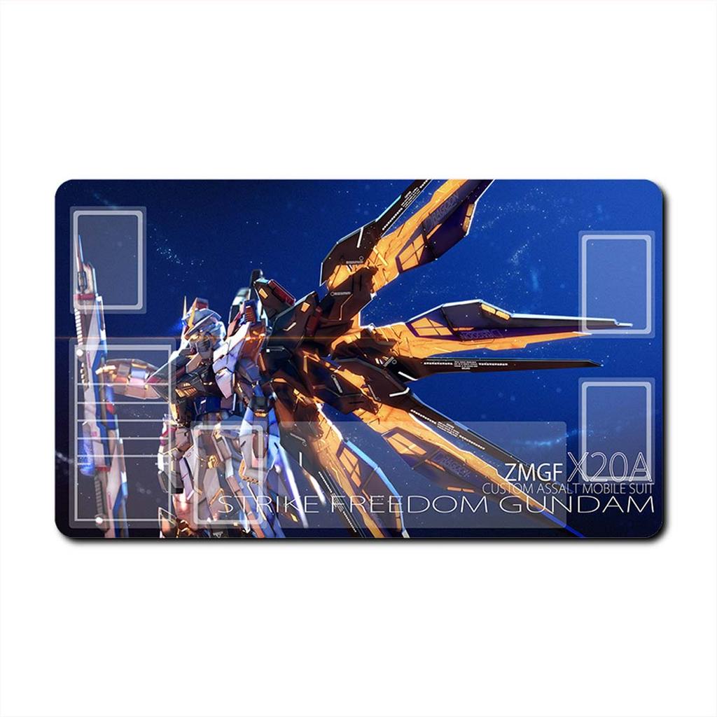Anime Gundam Card Playmat Waterproof Antislip Desk Mat for TCG Players