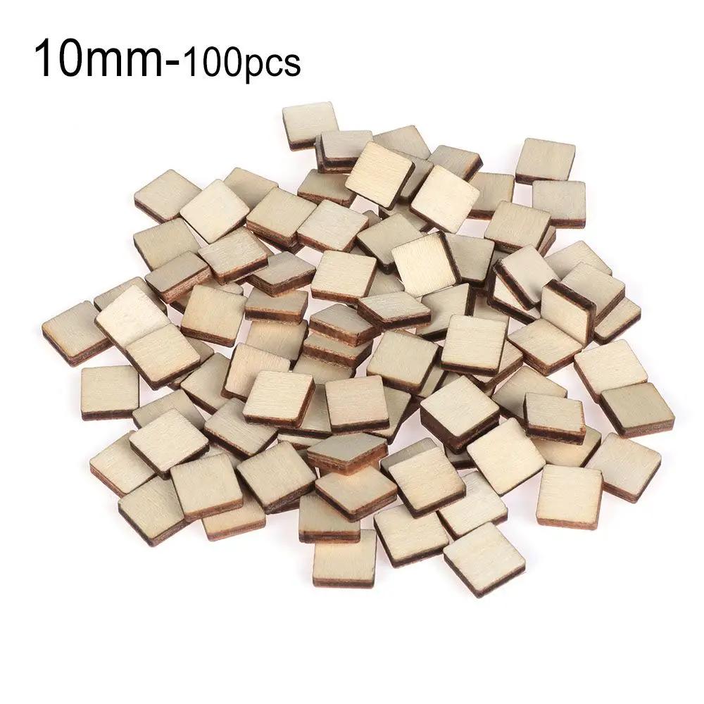 10-50pcs/set Unfinished Blank Rectangle Wooden Hanging Tags with Rope for Scrapbooing Party Favor Wedding Gift Tags