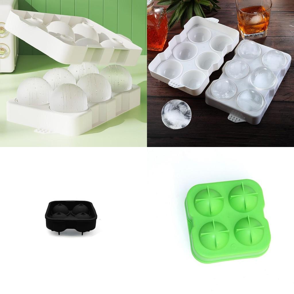 Premium Whiskey Box Ice Ball Cube Maker Tray With Stylish Round Sphere Mould