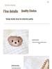 Newborn Pure Cotton Gauze Embroidered Shell Edge Swaddle Wrap