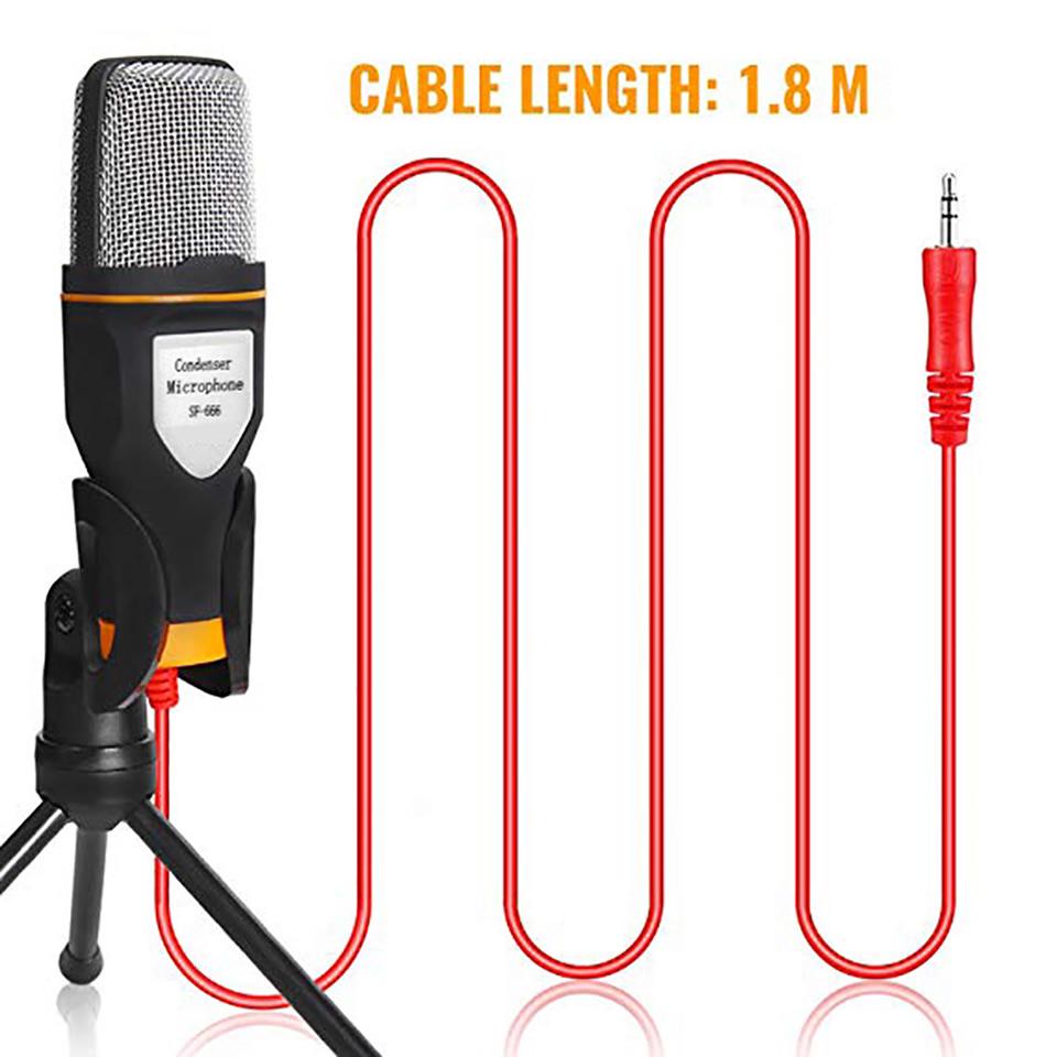 Professional Condenser Wired Microphone Mic For PC Karaoke Sound Room Gaming Audio Sing Machine System Live Streaming Kits Gamer