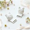 Cute Cat Bottle Opener Novelty Beer Bottle Opener Silicone Non-slip Can Opener Cute Kitchen Gadgets Suitable for Beer and Soda White Cat