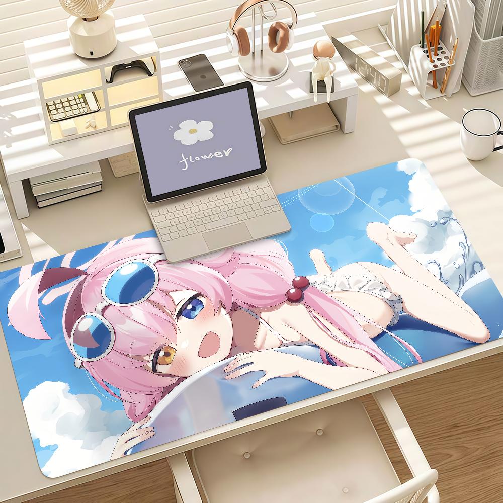 Games Girl Blue A-archive Hoshino Mouse Pad Anti Slip Rubber Edge Locked Thickened Laptop Gaming Desk Mat